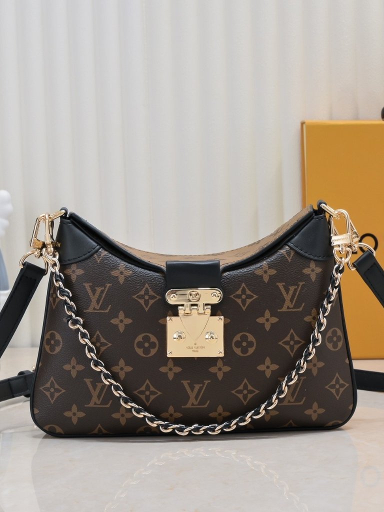 Louis Vuitton Monogram Canvas S-Lock Hobo Chain Shoulder Bag